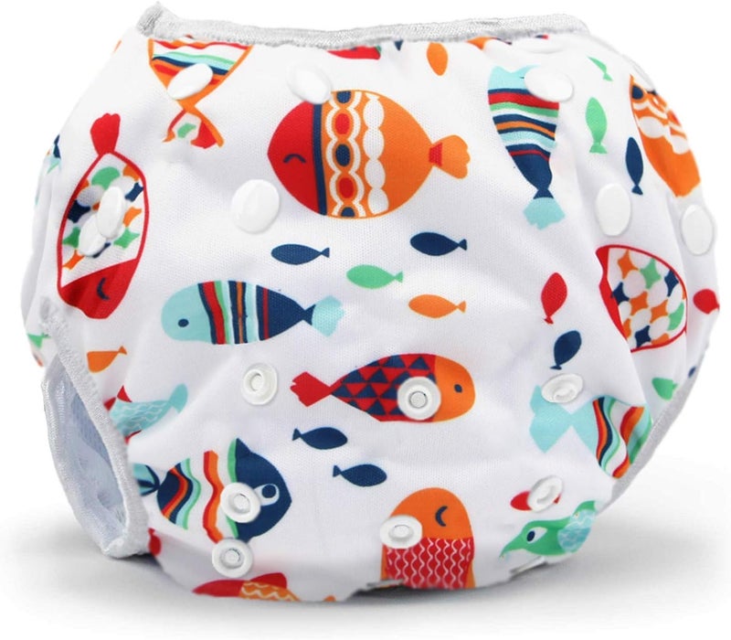 storeofbaby Reusable Swim Diapers Covers Waterproof Swimming Pants for 8-36lbs Unisex Baby Pack of 2 - Image 2
